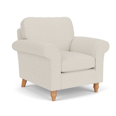Armchair - Natural - Broadway Stripe