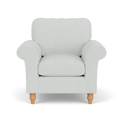 Armchair - Duck Egg - Broadway Stripe