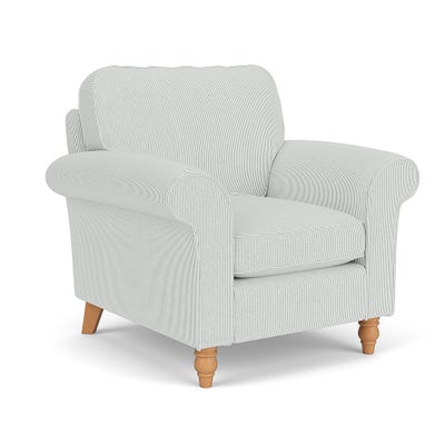 Armchair - Duck Egg - Broadway Stripe