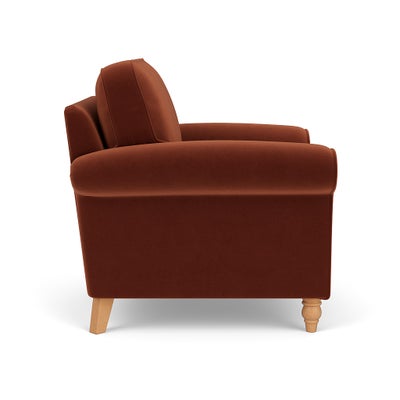 Armchair - Brick - Matt Velvet