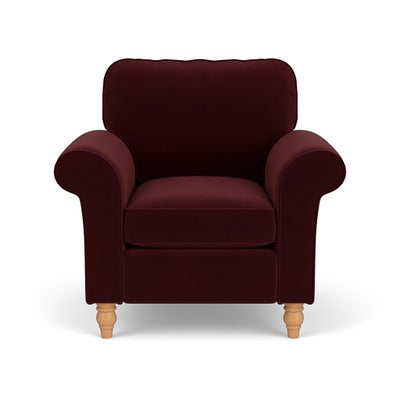 Armchair - Dark Rosehip - Matt Velvet