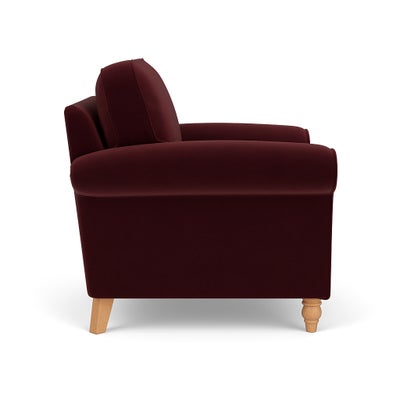 Armchair - Dark Rosehip - Matt Velvet