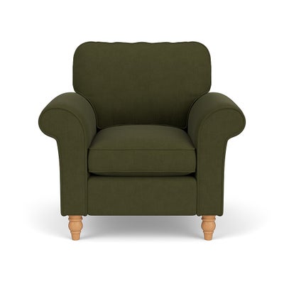 Armchair - Forest Green - House Linen Mix
