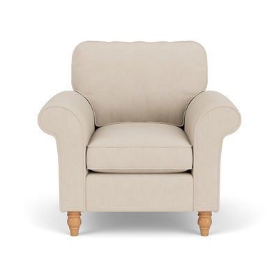 Armchair - Lily White - House Linen Mix