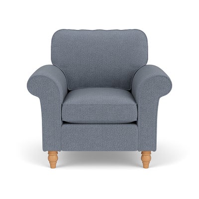 Armchair - Navy - Eco Herringbone