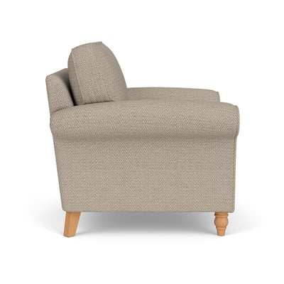 Armchair - Natural - Herringbone Weave