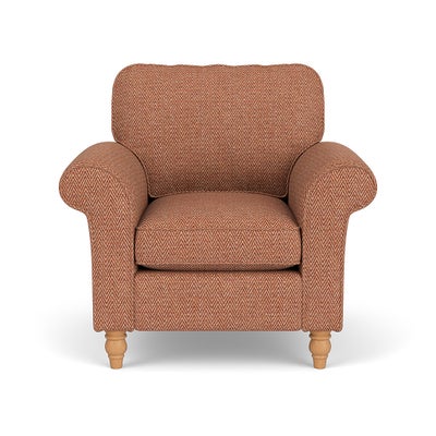 Armchair - Brick - Herringbone Weave