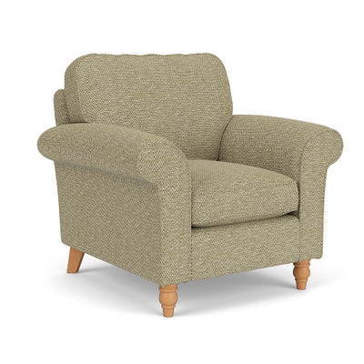 Armchair - Apple - Herringbone Weave