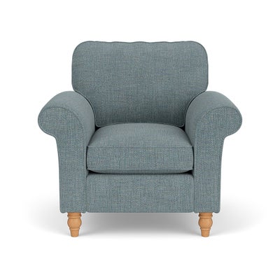 Armchair - Teal marl - Rustic Weave