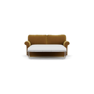 Sofa Bed 3 Seater - Mustard - Matt Velvet