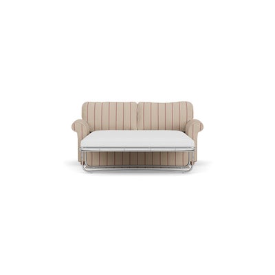 Sofa Bed 3 Seater - Raspberry - Compton Stripe