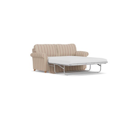 Sofa Bed 3 Seater - Raspberry - Compton Stripe