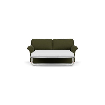 Sofa Bed 3 Seater - Forest Green - House Linen Mix