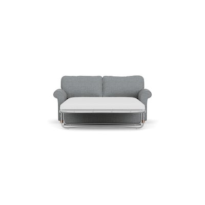 Sofa Bed 3 Seater - Navy - Herringbone Weave