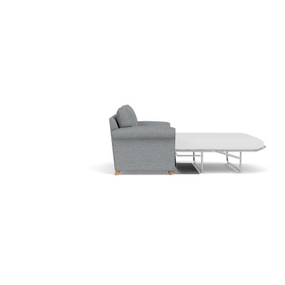 Sofa Bed 3 Seater - Navy - Herringbone Weave