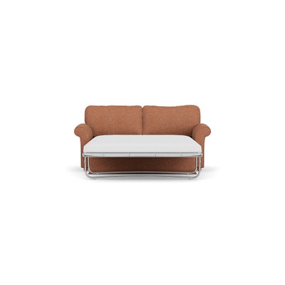 Sofa Bed 3 Seater - Brick - Herringbone Weave