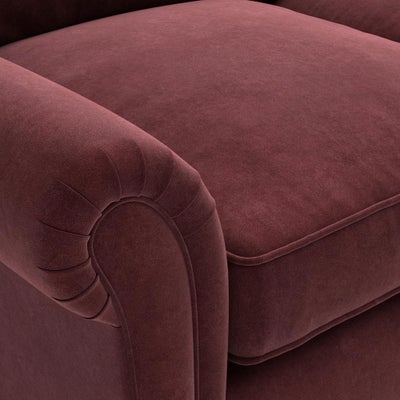 Large 2 Seater - Dark Rosehip - Matt Velvet