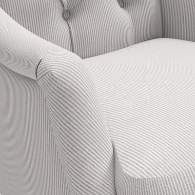 Armchair - Grey - Broadway Stripe