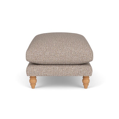 Foot Stool - Natural Mix - Textured Weave