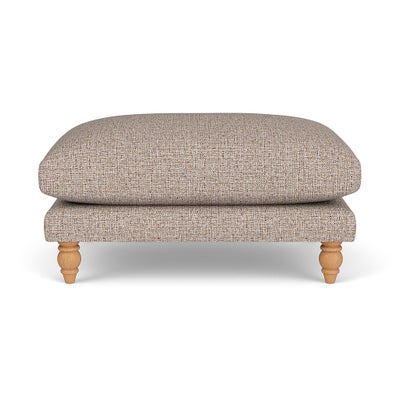 Foot Stool - Natural Mix - Textured Weave