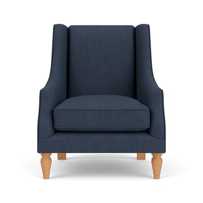 Armchair - Indigo - Luxury Italian Linen