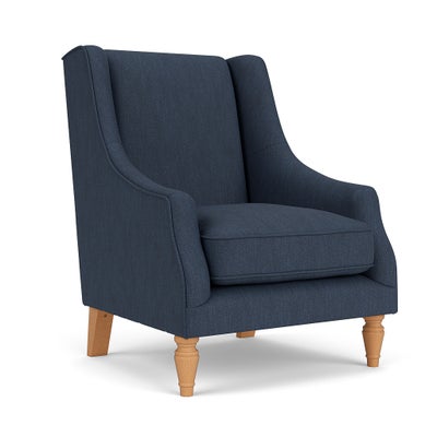 Armchair - Indigo - Luxury Italian Linen