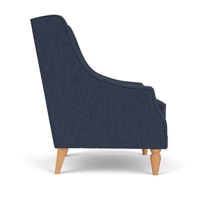 Armchair - Indigo - Luxury Italian Linen