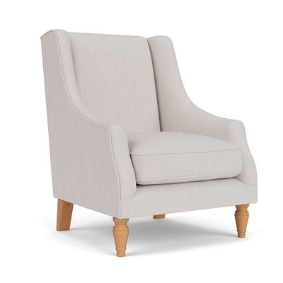 Armchair - Soft White - Luxury Italian Linen