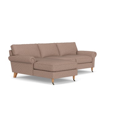 Chaise Large Left Hand - Autumn Mix - Textured Weave