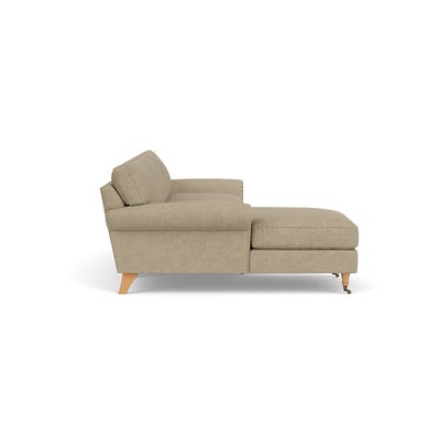 Chaise Large Left Hand - Apple - Rustic Weave