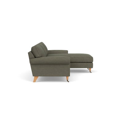 Chaise Large Right Hand - Deep Forest - Rustic Weave