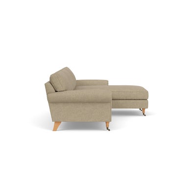 Chaise Large Right Hand - Apple - Rustic Weave