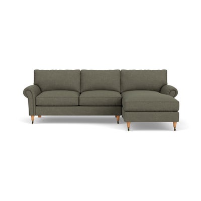 Chaise Large Right Hand - Deep Forest - Rustic Weave