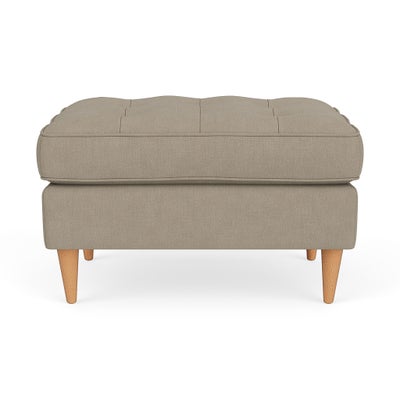 Foot Stool - Dove grey - House Linen Mix