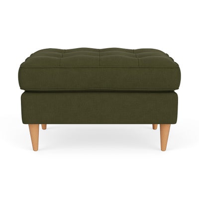Foot Stool - Forest Green - House Linen Mix