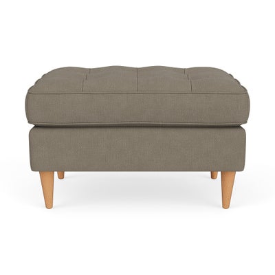 Foot Stool - Mid Grey - House Linen Mix