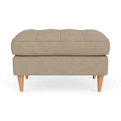 Foot Stool - Lily White - House Linen Mix