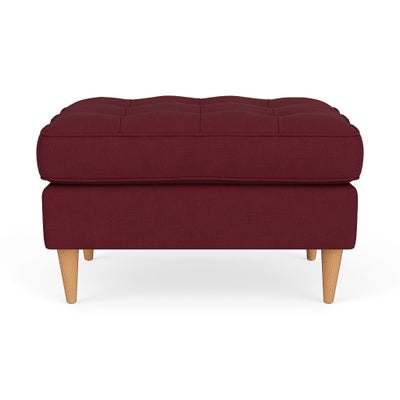 Foot Stool - Rosehip - House Linen Mix