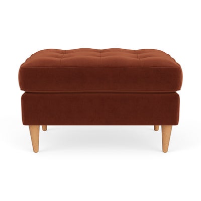 Foot Stool - Brick - Matt Velvet