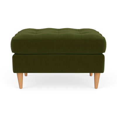 Foot Stool - Forest Green - Matt Velvet