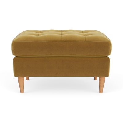 Foot Stool - Mustard - Matt Velvet