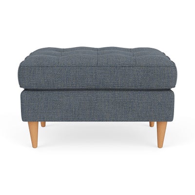 Foot Stool - Indigo - Rustic Weave