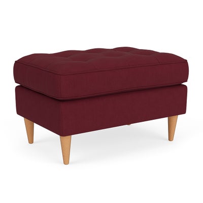Foot Stool - Rosehip - House Linen Mix