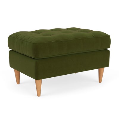 Foot Stool - Forest Green - Matt Velvet