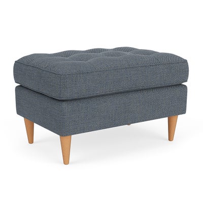 Foot Stool - Indigo - Rustic Weave