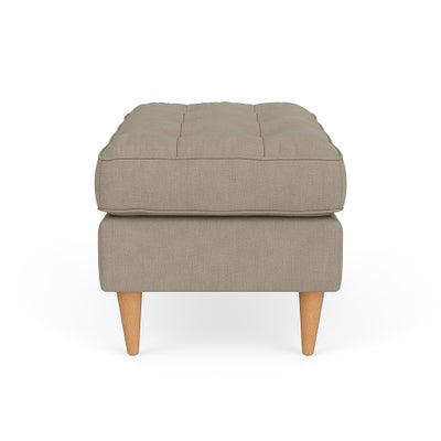 Foot Stool - Dove grey - House Linen Mix