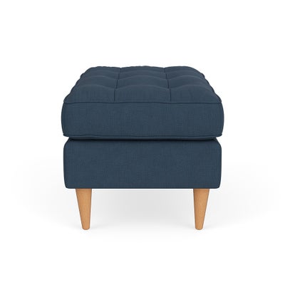 Foot Stool - Indigo - House Linen Mix