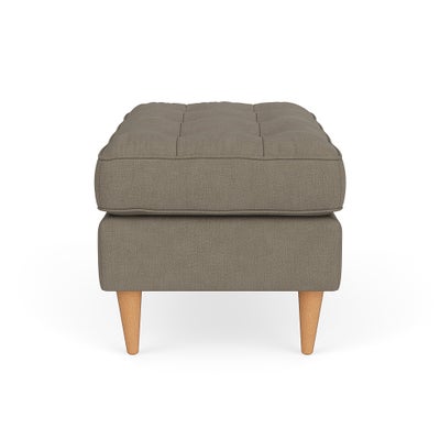 Foot Stool - Mid Grey - House Linen Mix