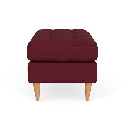Foot Stool - Rosehip - House Linen Mix