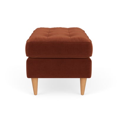 Foot Stool - Brick - Matt Velvet